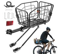 Canasta para portabicicletas - Portaequipajes aleación de Aluminio 20L,Portaequipajes para Bicicleta,para Ciclismo de Carretera, Desplazamientos, Fitness, Compras y Picnic