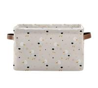 Canastas de almacenamiento con diseño de animales lindos de animales Mallard Duck Star Offwhite plegable e impermeable con asa resistente, accesorios de bañera, 2 piezas para regalo