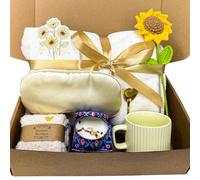 Canastas de regalo de girasol para mujer, paquete de cuidado único, recuperación pronto y pensando en ti, regalos para mamá, abuela, esposa o novia, juego de caja de regalo de cumpleaños para mejor