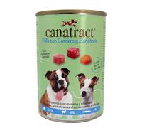 Canatract - Pack 12 unidaes Comida Húmeda para Perro. Paté de Pollo con Cordero y Zanahoria 400g. Alimento Completo para Mascotas.