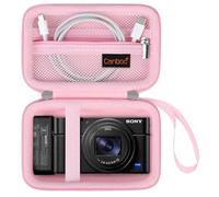 Canboc Caja portátil Sony rx100 VII / rx100 Vi / rx100 V / rx100 IV / rx100 III cámara Digital compacta, Bolsa de cámara para tontos, Rosa