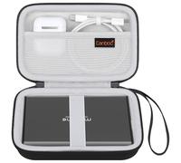 Canboc Carcasa de Transporte para Maxone 250GB 320GB 500GB 1TB 2TB Ultra Delgado portátil Disco Duro Externo HDD USB 3.0, Bolsillo de Malla Cabe Dongle, Unidades Flash, Cable USB, Tarjeta SD, Negro