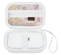 Canboc Caso de Transporte para Canon Ivy 2 1 CLIQ + 2 CLIQ 2 Mini Impresora fotográfica, Ivy 2 Bolsa de Impresora instantánea, Papel fotográfico de Bolsillo de Malla, Cable, Blanco (Solo Caso)