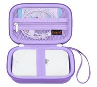 Canboc Caso de Transporte para Canon Ivy 2 1 CLIQ + 2 CLIQ 2 Mini Impresora fotográfica, Ivy 2 Bolsa de Impresora instantánea, Papel fotográfico de Bolsillo de Malla, Cable, púrpura (Solo Caso)