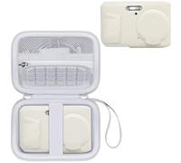 Canboc Caso para Kodak PIXPRO Zoom amigable FZ45 cámara Digital de 16 MP, Caso de Transporte Duro + Cubierta Protectora de Silicona Suave FZ45 con Cubierta de Lente extraíble, Blanco