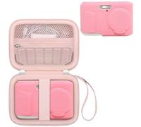 Canboc Estuche Kodak PIXPRO Zoom amigable FZ45 cámara Digital de 16 MP, Estuche de Transporte Duro + Cubierta Protectora de Silicona Suave FZ45 con Cubierta de Lente extraíble, Rosa
