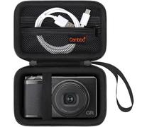 Canboc Funda cámara Digital Canon PowerShot V1, Bolsa para cámara PowerShot V1 Point and Shoot 4K Video Vlogging, Bolsillo de Malla para Cable USB, Negro