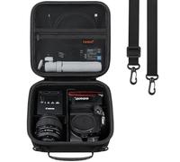 Canboc Funda cámara réflex Digital Canon EOS Rebel T7/ R50/ R50 V/ R6 Mark II/ R100/ R8/ R7/R5/90D/5D Mark IV y Objetivo de 18-55 mm, con Correa para el Hombro y 3 separadores, Negra (Solo Funda)