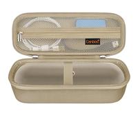 Canboc Funda de Transporte Altavoz Bluetooth portátil Beats Pill, Caja para Altavoz Bluetooth portátil, Bolsillo de Malla para Cable USB,champán Dorado (Solo Funda)