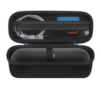 Canboc Funda de Transporte Altavoz Bluetooth portátil Beats Pill, Caja para Altavoz Bluetooth portátil, Bolsillo de Malla para Cable USB, Negro Mate (Solo Funda)
