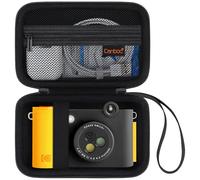 Canboc Funda de Transporte cámara Digital inalámbrica de impresión instantánea Kodak Smile+, Bolsillo de Malla con Cremallera Apto para Papel fotográfico, Cable USB, Negro (Solo Funda)