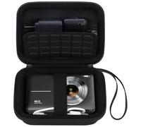 Canboc Funda de Transporte cámara Digital Kodak PIXPRO C1 Friendly Zoom, Bolsa para cámara C1, Bolsillo de Malla con Cremallera para Cable, baterías, Negro (Solo Funda)