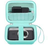Canboc Funda de Transporte cámara Digital Kodak PIXPRO C1 Friendly Zoom, Bolsa PIXPRO C1, Bolsillo de Malla con Cremallera para Cable, Adaptador y Tarjeta SD, Verde (Solo Funda)