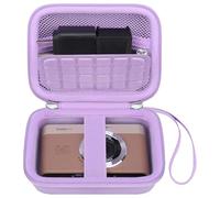 Canboc Funda de Transporte cámara Digital Kodak PIXPRO C1 Friendly Zoom, Bolsa PIXPRO C1, Bolsillo de Malla con Cremallera para Cable, Adaptador y Tarjeta SD, Morado (Solo Funda)