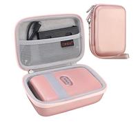 Canboc Funda de Transporte para Fujifilm Instax Mini Link 3 2 1 Instax Mini Link Smartphone Printer, Bolsillo de Malla para película instantánea y Cable, Rose Gold(Case Only)