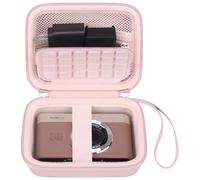Canboc Funda de Transporte para Kodak Pixpro C1- Cámara Digital Ultra compacta, Bolsa PIXPRO C1, Bolsillo de Malla con Cremallera Apto para Cable, Adaptador y Tarjeta SD, Rosa (Solo Funda)