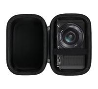 Canboc Funda de Transporte para Sony Alpha ZV-E10/ ZV-E10L APS-C Lente Intercambiable Cámara Digital sin Espejo, 4K Video Vlogging Bolsa de cámara, Ajuste 16-50mm Lens, Negro
