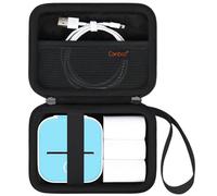 Canboc La Caja portátil Compatible con la Impresora de Pegatinas de Mini Impresora photomo m02 / t02, Caja de fabricación de Pegatinas Bluetooth térmicas de Bolsillo para Papel térmico, Negro