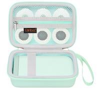 Canboc La Caja portátil Dura Compatible con la máquina de producción de Etiquetas/typonos p21, la Caja portátil de Impresora de Etiquetas Bluetooth, Verde