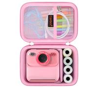 Canboc La Funda Protectora de la Cámara Compatible con la Cámara de impresión instantánea esoxoffore/gktz/weefun, el Rosa