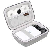 Canboc La Maleta Dura de la máquina de Etiquetas jadens d110, la Caja portátil de la Impresora de Etiquetas Bluetooth, Gris