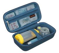 Canboc Paquete de Viaje para inhaladores de asma, Almohadillas para Adultos y niños, mascarilla, Azul