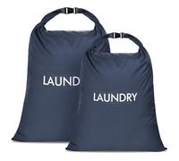 CANBOX Bolsas de Lavandería, Impermeable Nylon Bolsa Ropa Sucia, 2Pcs Wet Dry Bag con Cierre de Rodillo para Viajes, Fitness o Natación