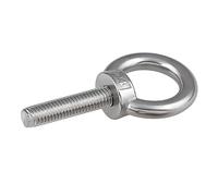 cáncamo de elevación, M3 M4 M5 M6 M8 M10 a M24 Pernos de tornillo de ojo de elevación Perno de gancho de anillo redondo de acero inoxidable 304(M10,100mm)