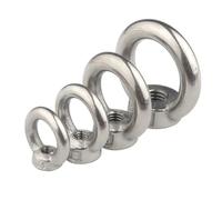 Cancamos Metalicos 1-2 piezas M4 M5 M6 M8 M10 M12 304 Tuercas de ojo elevación acero inoxidable/Anillo tornillo Anillo perno Tornillos tuerca enganche(Lifting Eye Nuts,M5 (2pcs))