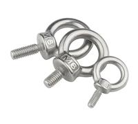 Cancamos Metalicos 1-2 piezas M4 M5 M6 M8 M10 M12 304 Tuercas de ojo elevación acero inoxidable/Anillo tornillo Anillo perno Tornillos tuerca enganche(Lifting Eye Screws,M10 (1pc))