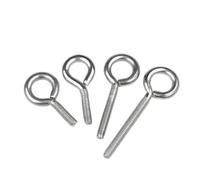 Cancamos Metalicos Tornillo de ojo de acero inoxidable Perno M4 M5 M6 M8 M10 Gancho de anillo Tornillo de anillo colgante(80mm,M8-1pcs)