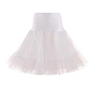Cancán Enaguas Mujer para Vestidos Rockabilly Enagua para Bodas Midi 50s Vintage Faldas de Tul Falda Tutu Mujer Falda Tul Disfraz Fiesta Tutú Disfraces con Tutu Ballet Adulto Bailarina Pollera Blanco