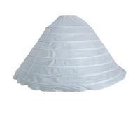 Cancan Mujer Enaguas blancas de 8 aros, súper abultadas, hasta el suelo, for vestido gala, for boda o quinceañera