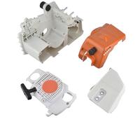 Cancanle Cárter Cubierta del Motor Cubierta del Embrague arrancador de Retroceso para STIHL MS180 MS170 018 017 Motosierra