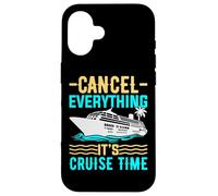 Cancel Everything It's Cruising Time - Funny Cruise Cruising Carcasa para iPhone 16