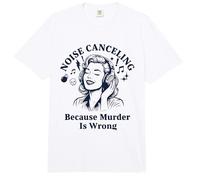 Cancelación De Ruido Retro Mujer Sarcástica Silenciosa Comfort Colors Adult Heavyweight T-Shirt