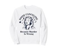 Cancelación De Ruido Retro Mujer Sarcástica Silenciosa Sudadera