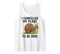 Cancelé mis Planes para Estar aquí Caracol Homebody Humor Camiseta sin Mangas