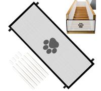 Cancelletto Di Sicurezza Retrattile Per Cani - Rete Pieghevole Per Scale E Porte | Barriera Di Sicurezza In Poliestere Portatile | Recinto Divisorio Per Animali Domestici