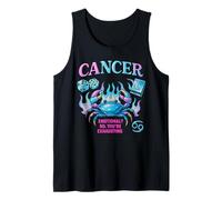 Cáncer Baddie Zodiac SASS Ardiente Cangrejo Actitud Arte Camiseta sin Mangas