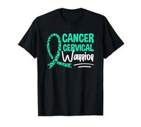 Cáncer cervical Guerrero Fuerza Coraje Esperanza Camiseta