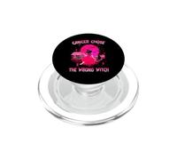 Cancer Chose The Wrong Witch Halloween Breast Cancer PopSockets PopGrip para MagSafe