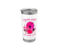 Cancer Chose The Wrong Witch Halloween Breast Cancer Vaso térmico de acero inoxidable de doble pared