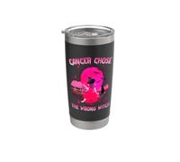 Cancer Chose The Wrong Witch Halloween Breast Cancer Vaso térmico de acero inoxidable de doble pared