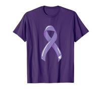 Cáncer Concientización Cinta Lavanda Cáncer Superviviente Lucha Quimioterapia Camiseta