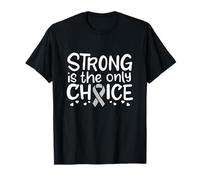 Cáncer de Cerebro Superviviente Fighter Chemo Cinta Gris Glioblastoma Camiseta