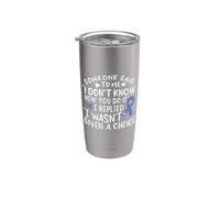 Cáncer de esófago Conciencia Blue Ribbon Fighter Chemo Vaso térmico de acero inoxidable de doble pared