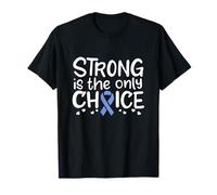 Cáncer de estómago Superviviente Combate Quimioterapia Gástrica Cinta Azul Camiseta