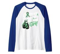 Cáncer de hígado Hepatic Picked The Wrong Girl Apoyo a la Camiseta Manga Raglan