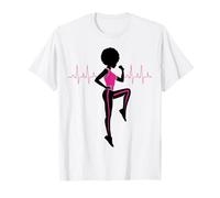 Cáncer de Mama Black Girl Magic Afro Mujeres Piel Marrón Camiseta